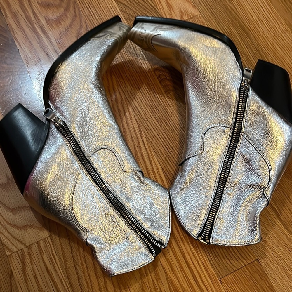 Free People  Brayden Western Boot Pewter Size 9 NWT - Picture 11 of 17